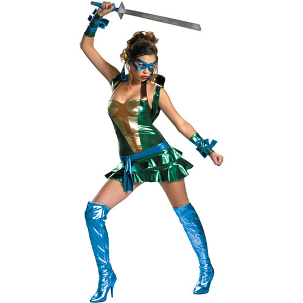 Women's Sassy Leonardo-Ninja Turtles Adult Costume