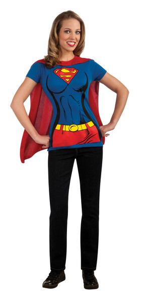 Women's Supergirl T-Shirt Adult Costume