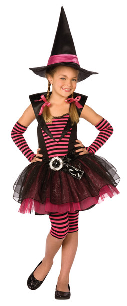 Girl's Stripey Witch Child Costume