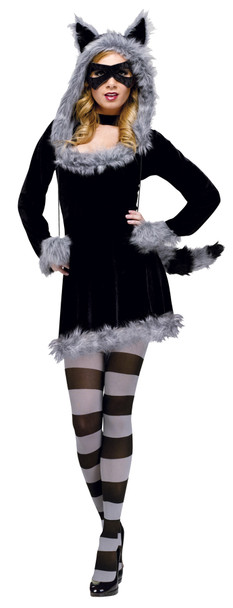 Women's Racy Raccoon Adult Costume