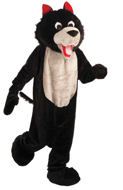 Men's Wolf Mascot Adult Costume