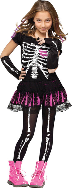 Girl's Sally Skelly Child Costume