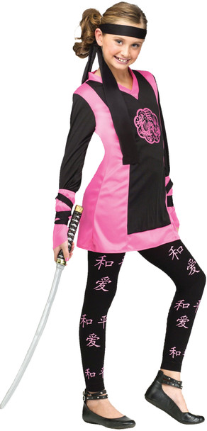 Girl's Dragon Ninja Girl Child Costume