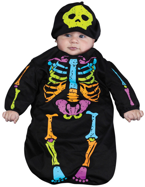 Infant Skelebaby Bunting Baby Costume