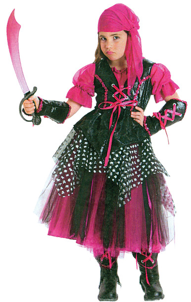 Girl's Caribbean Pirate Child Costume