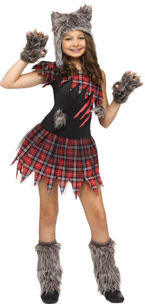 Girl's Wild Wolfie Child Costume