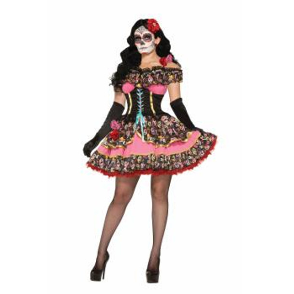 Women's Day Of Dead Senorita Adult Costume