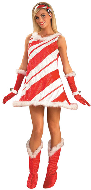 Women's Miss Candy Cane Adult Costume