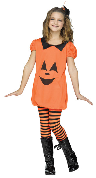 Girl's Pumpkin Romper Child Costume