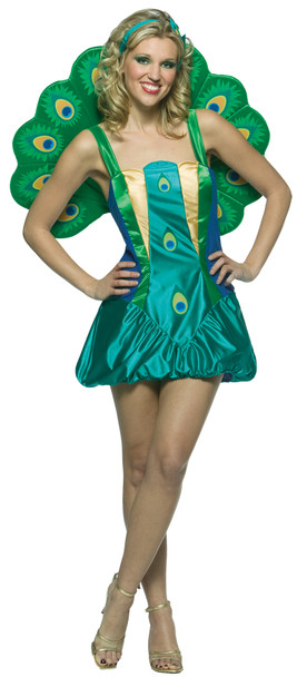 Women's Peacock Lightweight Adult Costume