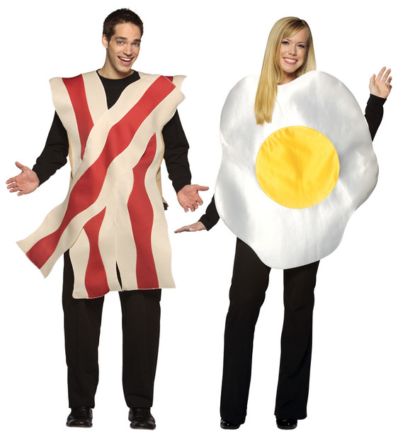 Unisex Bacon And Egg Couples Adult Costume