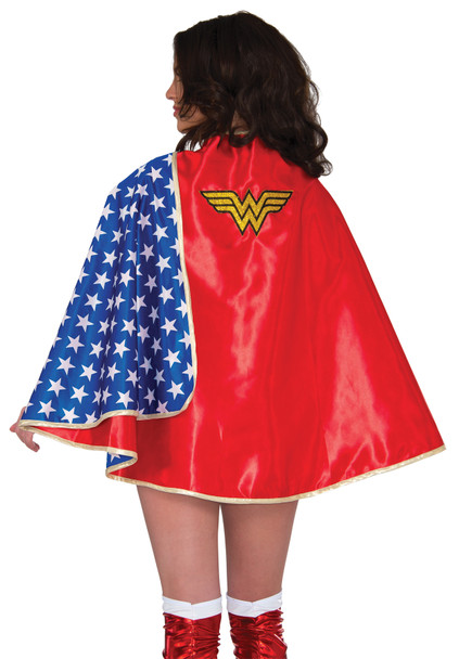 Women's 30" Deluxe Wonder Woman Cape Adult Costume