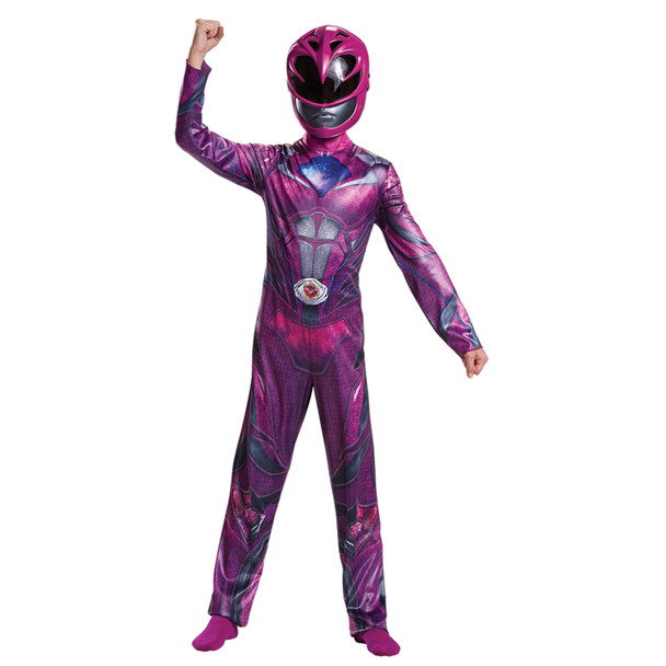 Girl's Pink Ranger Classic-Power Rangers Movie 2017 Child Costume
