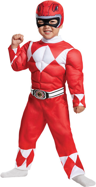 Toddler Red Power Ranger Muscle-Mighty Morphin Baby Costume