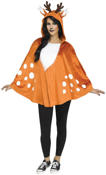 Women's Poncho Faun Character Adult Costume