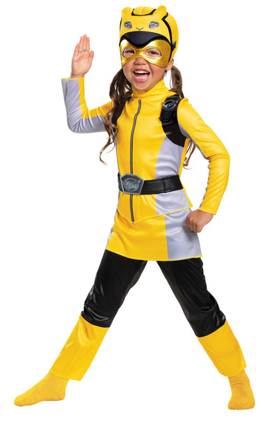 Girl's Yellow Ranger Muscle-Beast Morphers Child Costume