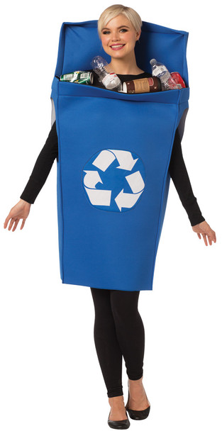 Women's Recycling Bin Adult Costume