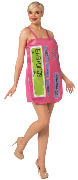 Women's Beeper Dress Adult Costume