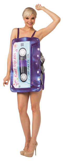 Women's Mix Tape Dress Adult Costume