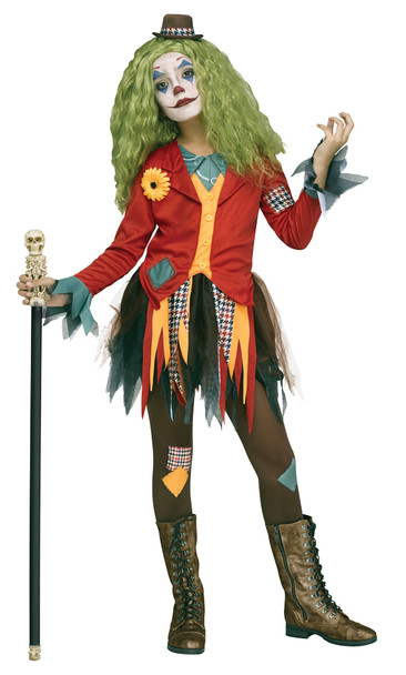Girl's Rowdy Clown Child Costume