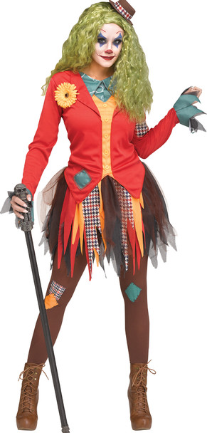 Women's Rowdy Clown Adult Costume