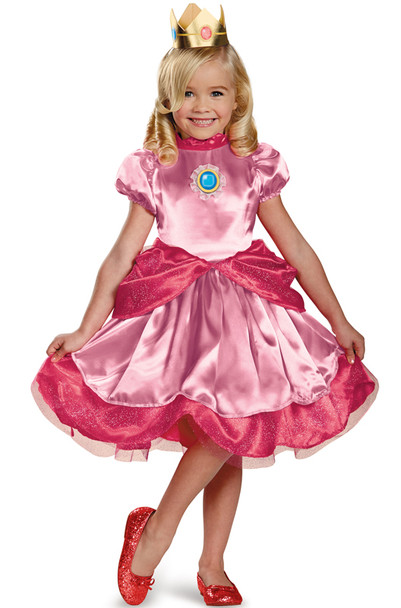 Toddler Princess Peach Deluxe Baby Costume