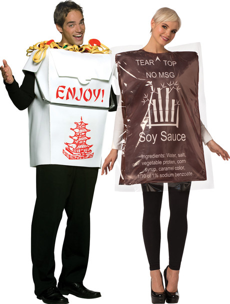 Unisex Chinese Take Out And Soy Sauce Couples Adult Costume