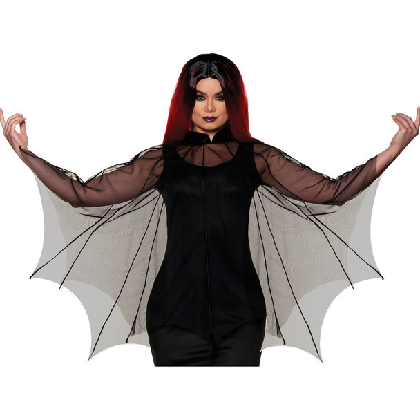 Women's Spider Web Sheer Poncho Adult Costume