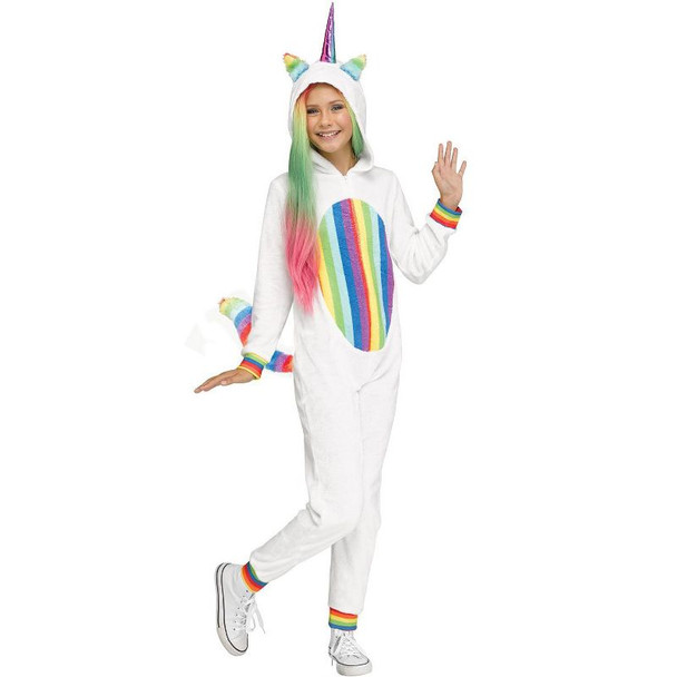 Girl's Rainbow Unicorn Child Costume