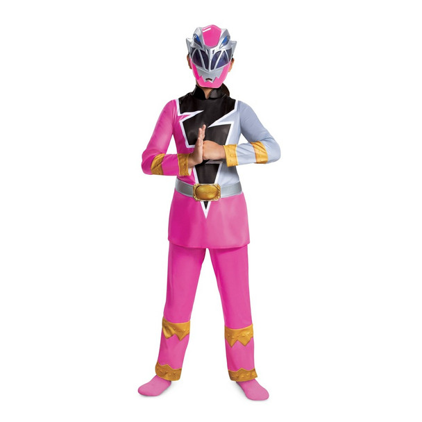 Girl's Pink Ranger Dino Fury Deluxe Child Costume