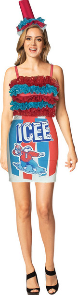 Women's Icee Swirl Dress Adult Costume