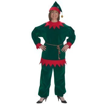 Girl's Elf 2-Piece Velvet Child Costume
