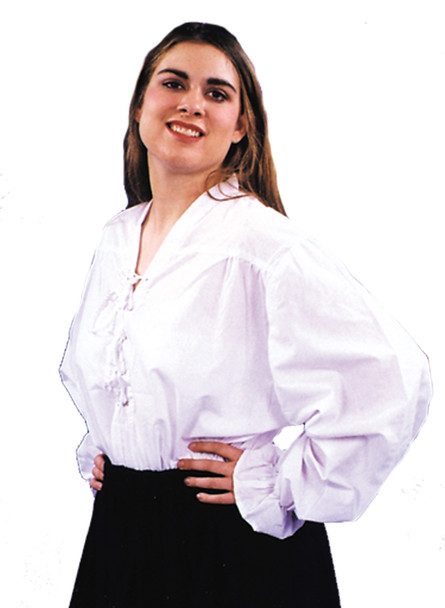 Women's Renaissance Shirt White One Adult Costume