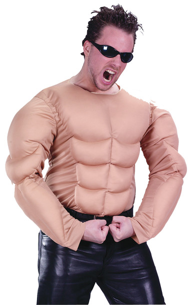 Men's Muscle Man Shirt Adult Costume