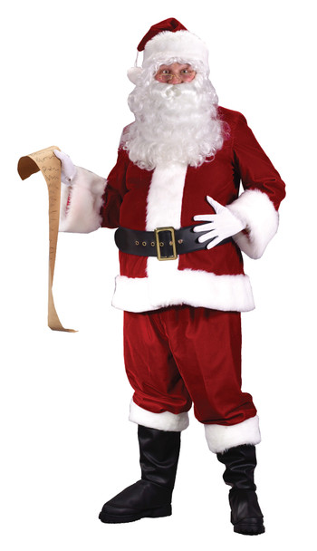 Men's Ultra Velvet Santa Suit Adult Costume