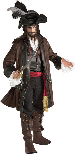 Men's Deluxe Caribbean Pirate Adult Costume