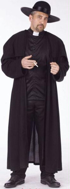 Men's Priest Deluxe Adult Costume