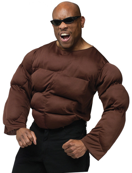 Men's Muscle Chest African American Adult Costume