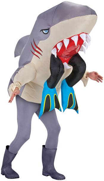 Men's Shark Head With Legs Inflatable Adult Costume