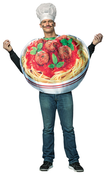 Men's Spaghetti & Meatballs Get Real Adult Costume