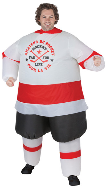 Men's Hockey Player Inflatable Adult Costume