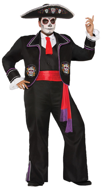 Men's Day Of The Dead Mariachi Adult Costume