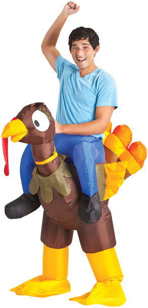 Men's Turkey Rider Inflatable Adult Costume