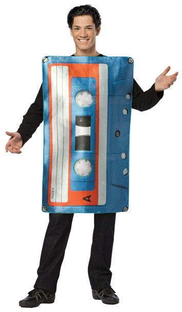 Men's Get Real Cassette Tape Adult Costume