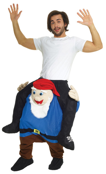 Men's Gnome Piggyback Adult Costume