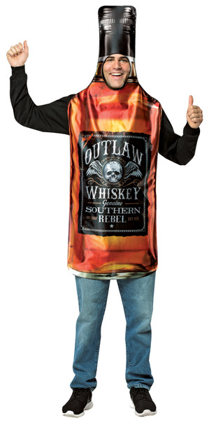 Men's Whisky Bottle Get Real Adult Costume