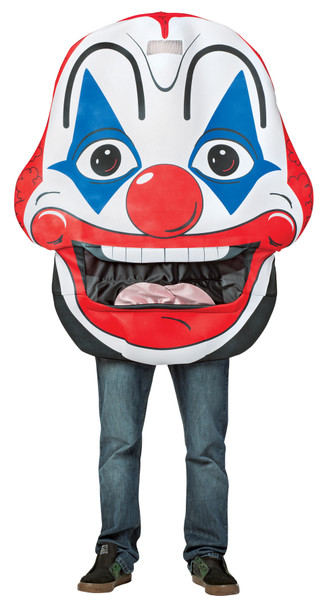 Men's Clown Mouth Head Adult Costume