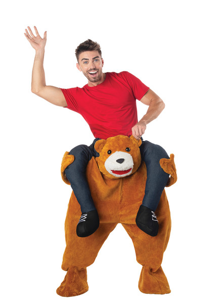 Men's Carry Me Teddy Bear Adult Costume