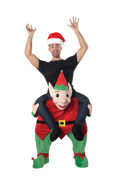 Men's Carry Me Elf Adult Costume