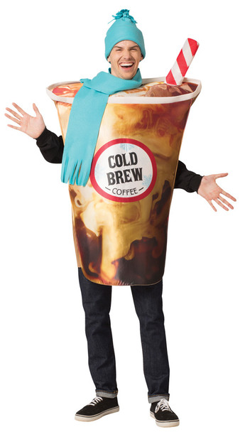 Men's Cold Brew Coffee Adult Costume